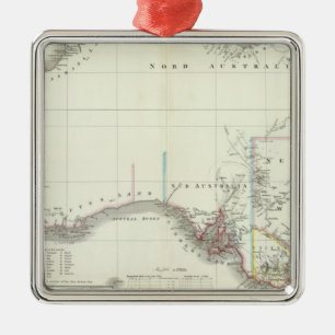 Austral-Continent Metal Ornament