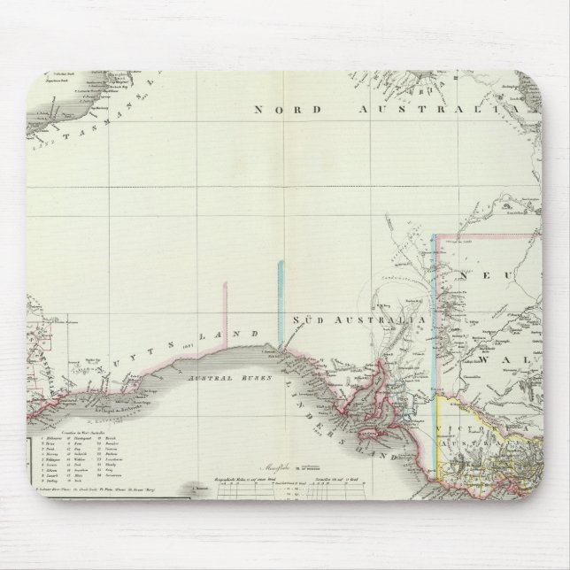 Austral-Continent Mouse Pad (Front)