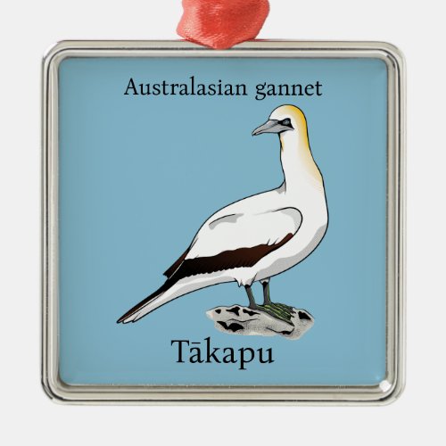 Australasian gannet Äkapu metal ornament