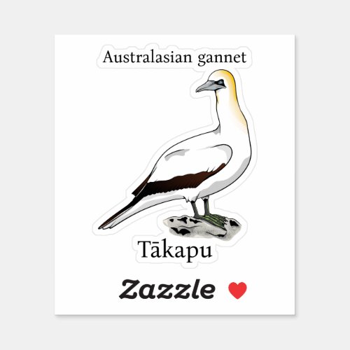 Australasian gannet Äkapu sticker