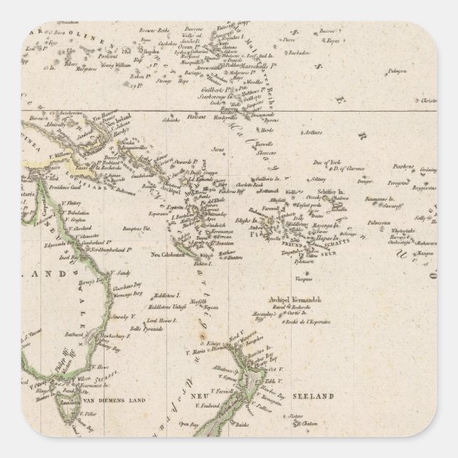 Australia 10 square sticker (Front)