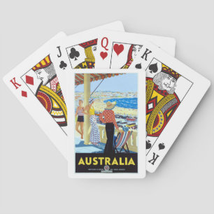 AUSTRALIA 1920s BONDI BEACH Poker Cards