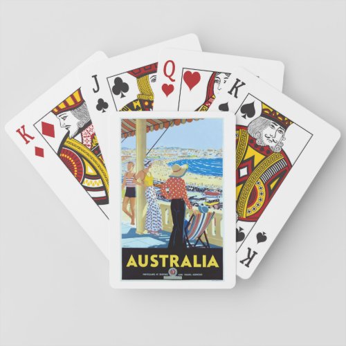 AUSTRALIA 1920s BONDI BEACH Poker Cards