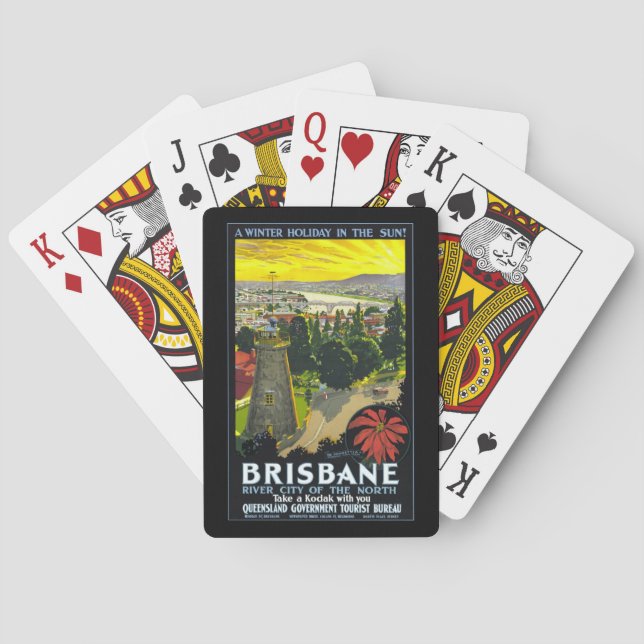 AUSTRALIA 1930s BRISBANE Poker Cards (Back)
