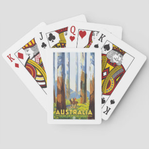 AUSTRALIA 1930s VICTORIA FOREST Jigsaw Puzzle Poker Cards
