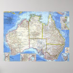 &quot; Australia: 1963/today - Detailed map ... Poster