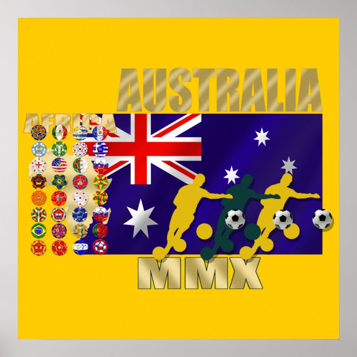 Australia 32 qualified countries artwork gifts posters