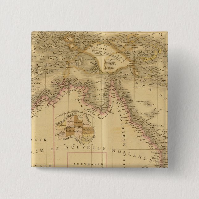 Australia 8 pinback button (Front)