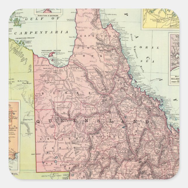 Australia 8 square sticker (Front)