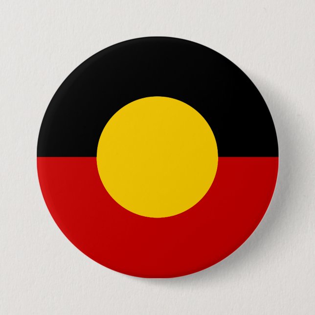 Australia Aboriginal Flag Button (Front)