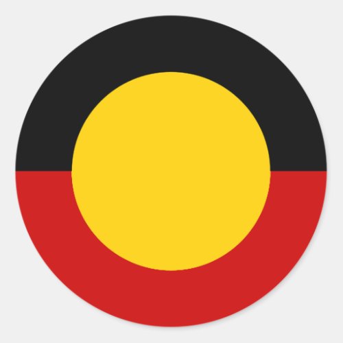 Australia Aboriginal Flag Classic Round Sticker