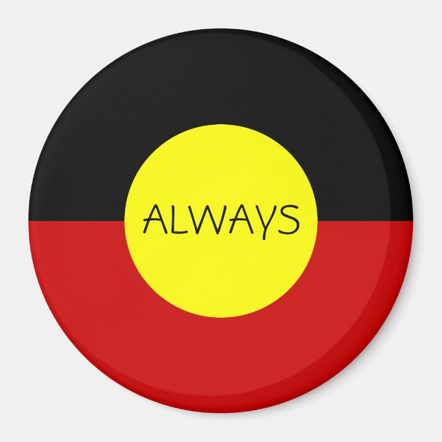 australia aboriginal flag magnet (Front)