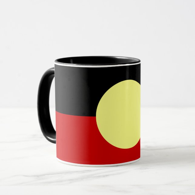 australia aboriginal flag mug (Front Left)