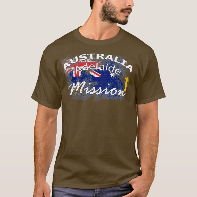 Australia Adelaide Mormon LDS Mission Missionary T-Shirt (Front)