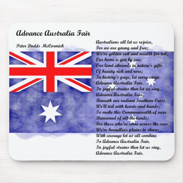 Australia - Advance Australia Fair Mouse Pad (Front)