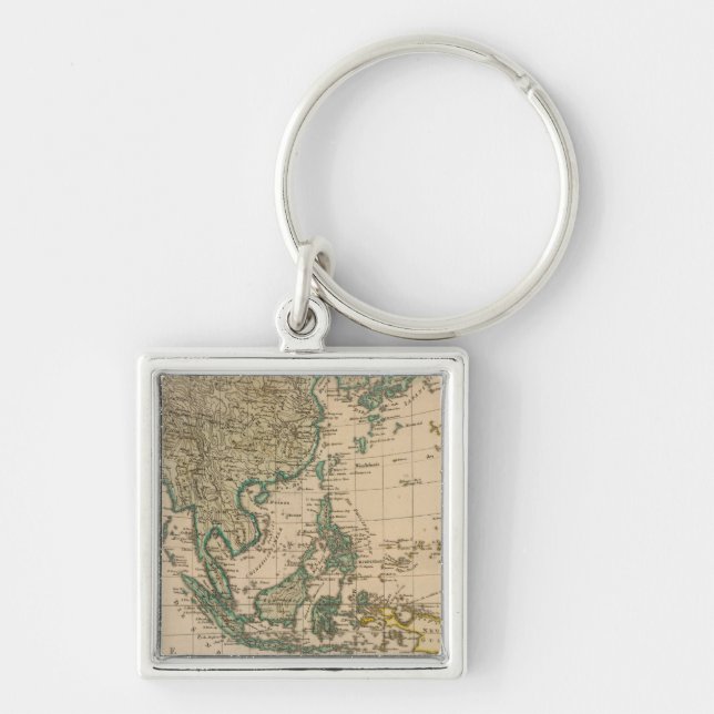 Australia and Asia Keychain (Front)