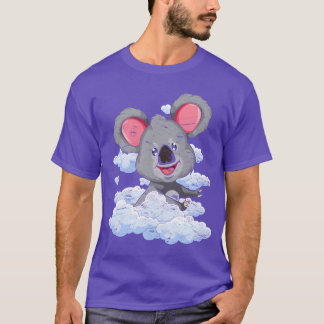 Australia animal zoo animal gift clouds koala funn T-Shirt