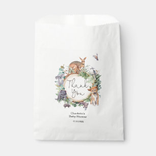 Australia Animals Rustic Wildlife Eucalyptus Baby Favor Bag