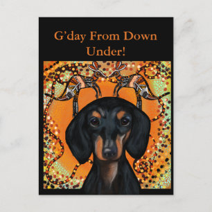 AUSTRALIA ART POSTCARD