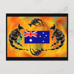 AUSTRALIA ART POSTCARD