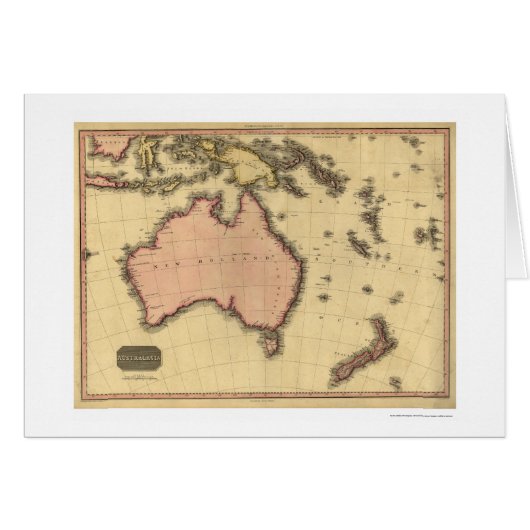 Australia Asia Map By John Pinkerton 1818 (Front Horizontal)