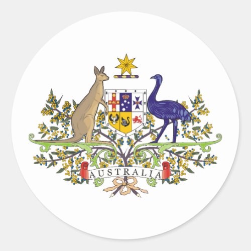 Australia Australia Classic Round Sticker