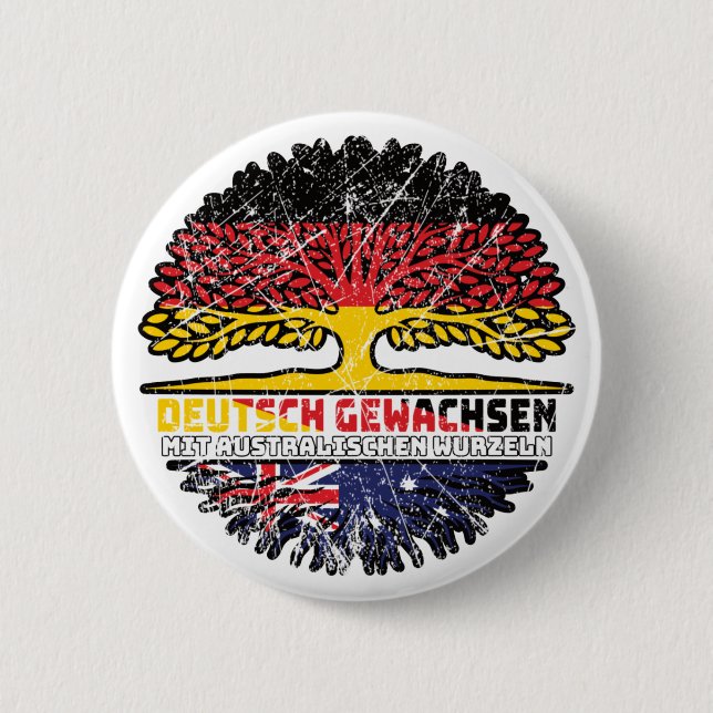 Australia Australian Deutsch Baum Button (Front)
