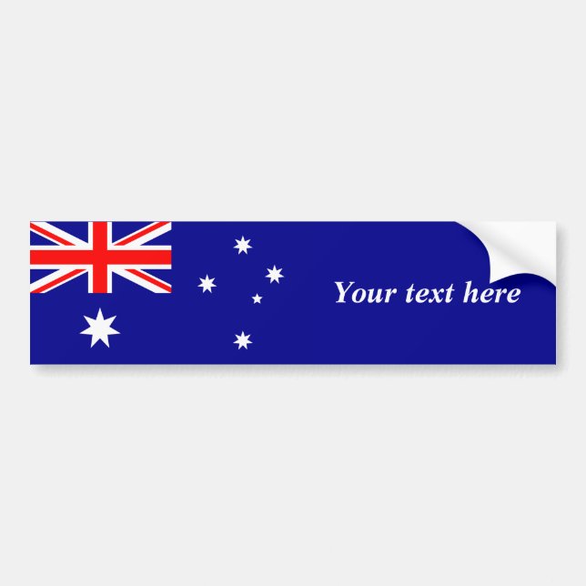 Australia – Australian Flag Bumper Sticker (Front)