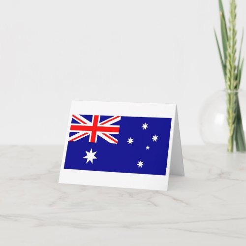 Australia Australian Flag Card