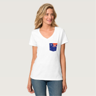 Australia, Australian Flag Fake Pocket T-Shirt