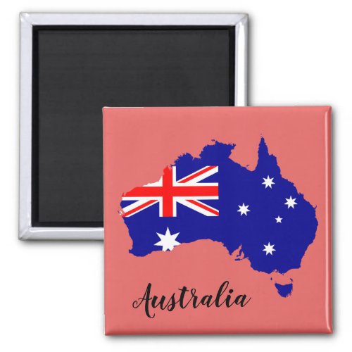 Australia Australian Flag Map Aussie Magnet