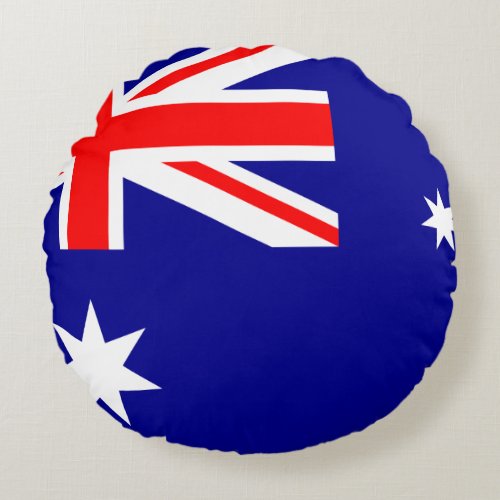 Australia Australian Flag Round Pillow