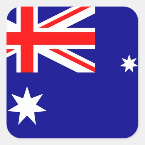 Australia Australian Flag Square Sticker