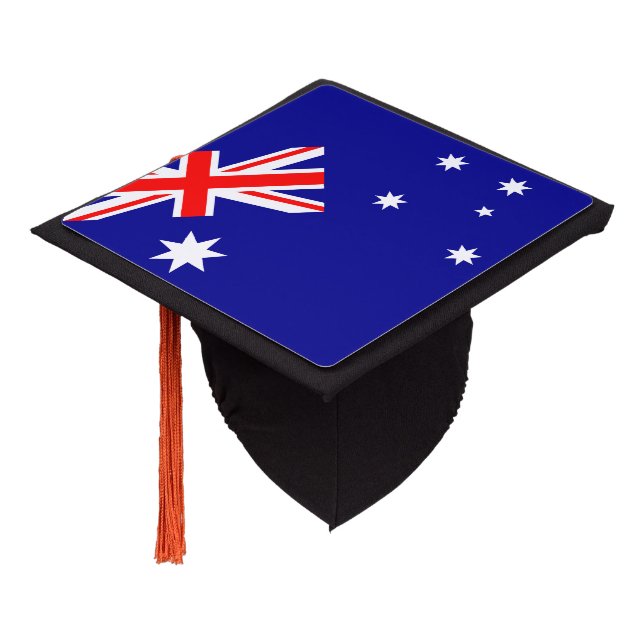 Australia & Australian Flag - Students /University Graduation Cap Topper (Angled)