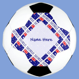 Australia Australian Flag Tiled Blue Personalized Scarf