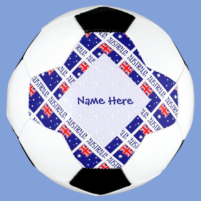 Australia Australian Flag Tiled Blue Personalized  Scarf (Creator Uploaded)