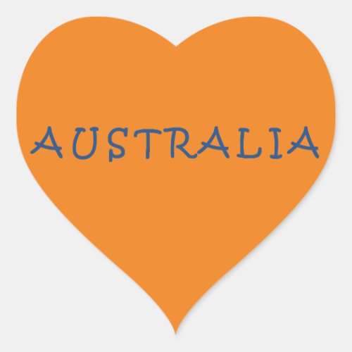 Australia Australian Heart Sticker