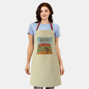 Australia Ayers Rock Kangaroos Apron