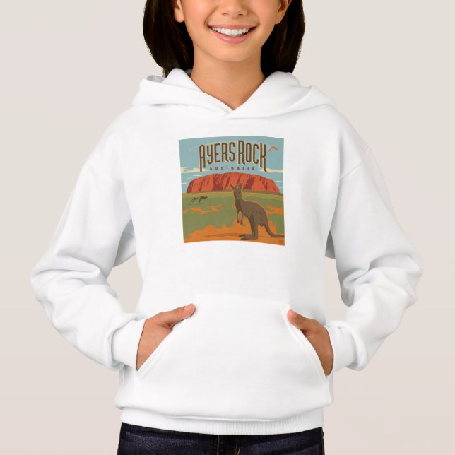 Australia | Ayers Rock Kangaroos Hoodie (Front)