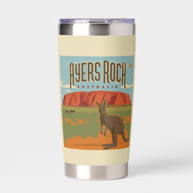 Australia | Ayers Rock Kangaroos Insulated Tumbler (Front)