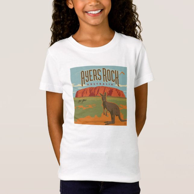 Australia | Ayers Rock Kangaroos T-Shirt (Front)