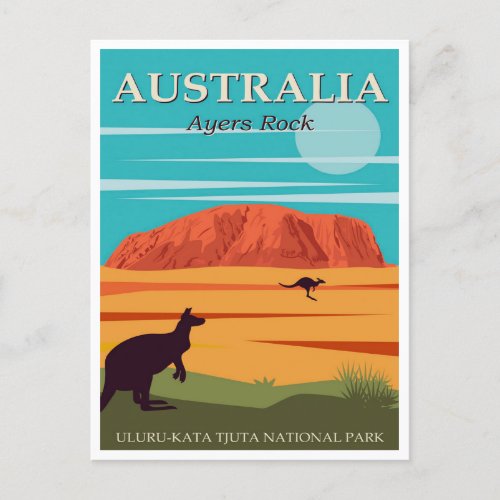 Australia Ayers Rock Uluru_Kata Tjuta National Postcard