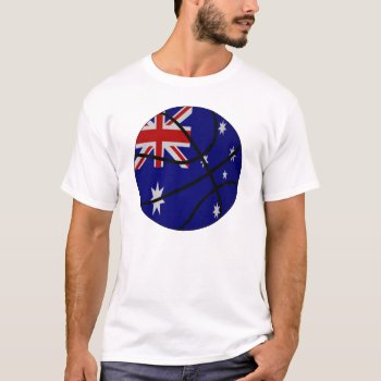 Australia Basketball T-shirt by InternationalSports at Zazzle