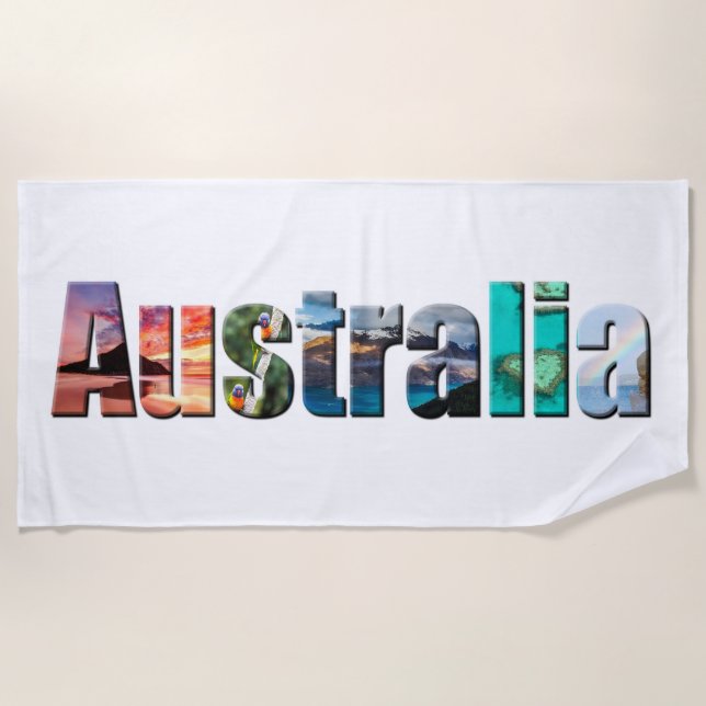 Australia Beach Towel (Front)