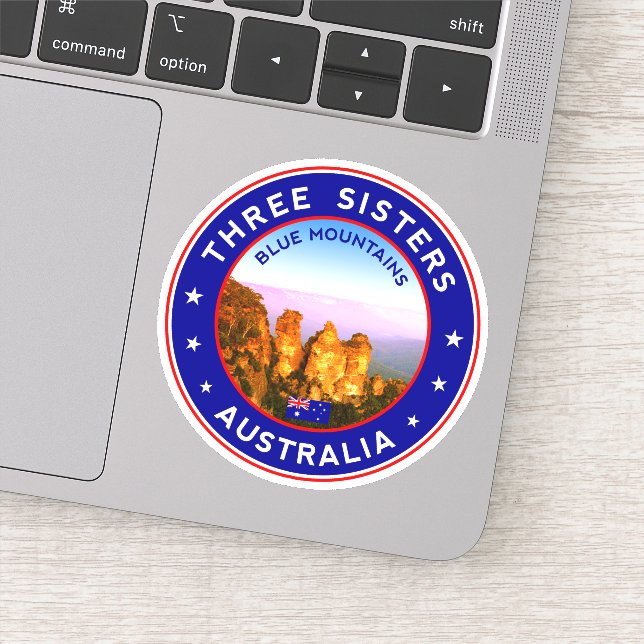  Australia, Blue Mountains, Three Sisters Sticker (Detail)