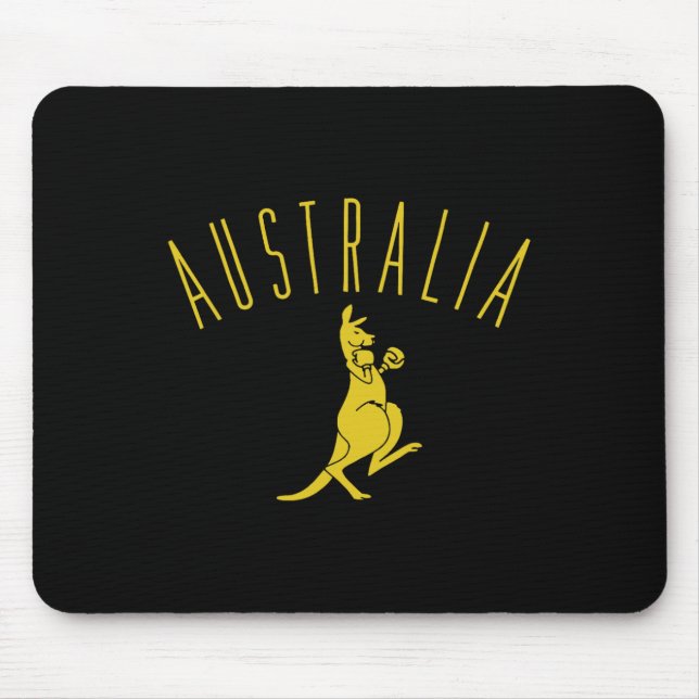 Australia Boxing Kangaroo  Mouse Pad (Front)