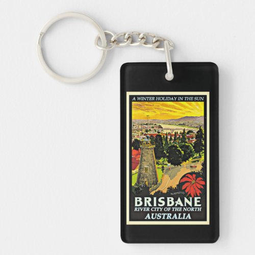 Australia_Brisbane a Winter Holiday Keychain