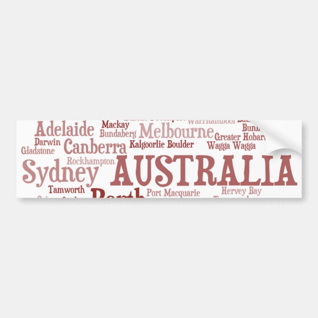 AUSTRALIA Bumper Sticker (Front)