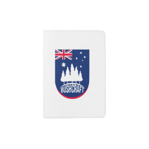 Australia Bushcraft Australian Flag - Gift Idea Passport Holder