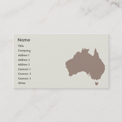 Australia - Business Business Card Template
